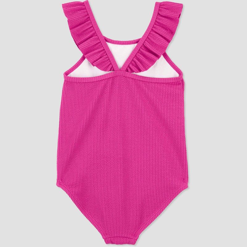 Carter's Just One You®️ Toddler Girls' Ruffle One Piece Swimsuit, 3 of 6