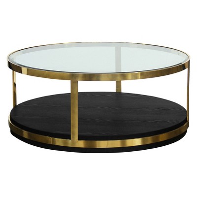 Armen Living Hattie Contemporary Coffee Table Black