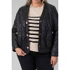 Women's Quilted Puffer Jacket - Plus - JOH 1X - 3 of 4