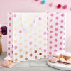 Sparkle & Bash 6 Pack Extra Large Party Favor Paper Gift Bag with Handles for Birthdays, Baby Showers, Pink Polka Dots, 15 in - 2 of 4