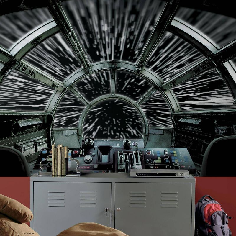 Star Wars Millennium Falcon Peel and Stick Kids&#39; Wall Mural - RoomMates, 4 of 6