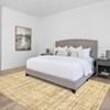 GAOMON Area Rug Modern Faux Linen Texture Area Rug Abstract Accent Carpet Non-Slip Low-Pile Rugs for Living Room - 2 of 4