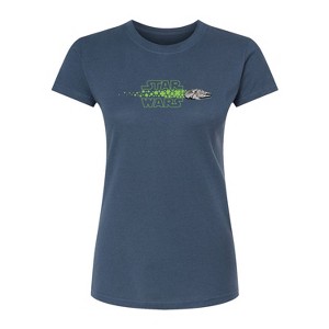 Women's - Star Wars - MF Shamrocks Horizontal Chest Fitted Graphic T-Shirt - 1 of 3