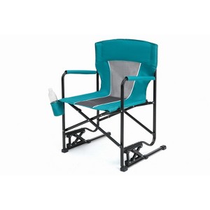 VisioGear Outdoor Portable Chairs, Folding Chair with Cup Holder, Portable Chair for Outdoor Travel Lawn Backyard, Blue, 24.41"*25.98"*37.01" - 1 of 4