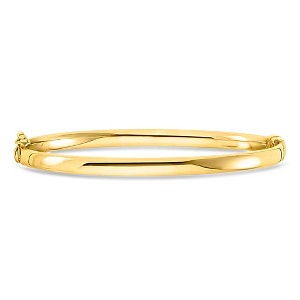 Ross-Simons 18kt Gold Over Sterling Bangle Bracelet Size 7 : Target