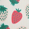 Sur La Table Kitchen Essentials Sweet Home Quirky Strawberries Fruit Kitchen Mat Pink/Green/Cream - 4 of 4