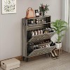 COZONY Flip-Drawer Shoe Cabinet Collection, Slim Entryway Storage Organizer with Adjustable Shelves, Freestanding Shoe Rack with Metal Legs - 3 of 4