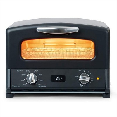 Black+decker 1150w Crisp N Bake Countertop Small Air Fryer 4 Slice Toaster  Pizza Oven Broiler With Timer & 5 Heat Functions, Gray : Target