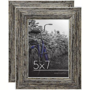 Americanflat 2 Pack Picture Frame with polished glass - Available in a variety of Sizes and Colors - 1 of 4