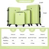Vynxaria 4-Piece ABS Lightweight Suitcase Set (16/20/24/28'') with Rotating Wheels, 24/28'' with TSA Lock - 4 of 4
