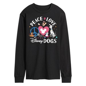 Men's - Disney - Cats & Dogs Long Sleeve Graphic T-Shirt - 1 of 4