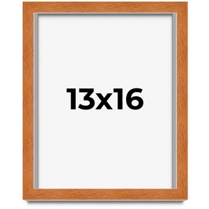 PosterPalooza | Modernist Brown Picture Frame - UV Acrylic, Foam Board Backing, Hanging Hardware - 1 of 4