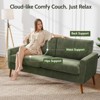 Dyonery 68 inch couple sofa corduroy sofa, modern couple sofa in living room, bedroom and office, comfortable sofa with spring pad - 4 of 4