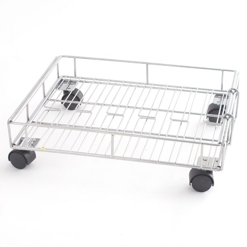 The Lakeside Collection Expandable Rolling Metal Basket, 1 of 6