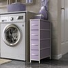 Sorbus 4 Drawers Narrow Dresser - with Steel Frame, Wood Top & Easy Pull Fabric Bins for Small Spaces, Closets, Bedroom, Bathroom & Laundry - 2 of 4