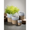 Sullivans Set of 2 Ceramic Planter Vase 6.25"H & 4.5"H Blue & Brown - image 3 of 4