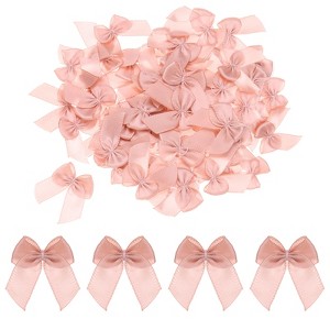 Unique Bargains Gift Packaging Accessories Mini Ribbon Bows for Fabric Craft DIY - 1 of 4
