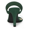 Allegra K Women's Clear Strap Stiletto Heel Slides Sandals - 3 of 4