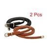 INSPIRE CHIC Women Skinny Braided Belt  Woven - Pin Buckle Casual  Waist Belt for Dresses - 2 of 4