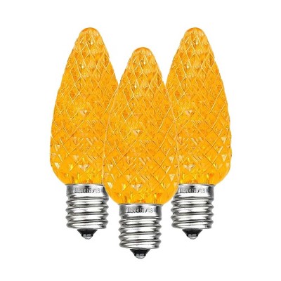 Novelty Lights C9 LED Faceted Christmas Replacement Bulbs Dimmable