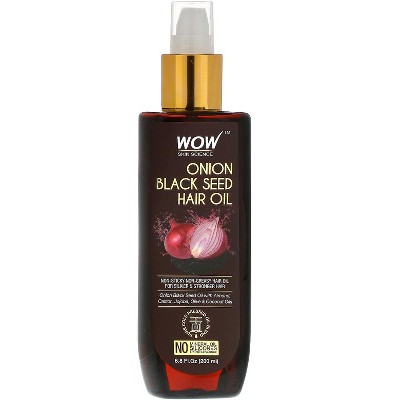 Wow Skin Science Onion Black Seed Hair Oil, 6.8 Fl Oz (200 Ml) : Target