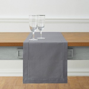 Solino Home Cotton and Linen Hemstitch Table Runner - 1 of 4