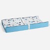 Bacati - Woodlands Aqua/Navy/Gray Aqua Arrows Boys Cotton Changing Pad Cover - 4 of 4