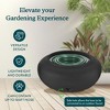 The HC Companies 21 Inch Plastic Garden Hose Planter Pot with Free Standing Installation Construction for Patio, Garden, and Lawn, Black - 2 of 4