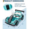Electric Go Kart Ride On Car for Kids, 2 Motors with Remote Control, Safety Belt, Speed Adjustment, LED Lights & Music - 3 of 4