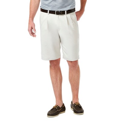 Haggar Men's Cool 18 Pro Regular Fit Pleated Front Short 44 X 9.5 ...