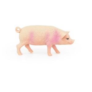 Collectible Wildlife Gifts | Pig, Swine, Domestic, Hog, Very Realistic Rubber Reproduction, Hand Painted Figurines     3.5"      CH147 B246 - 1 of 4