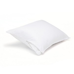 Downlite Cotton Zippered Pillow Protector - White, Queen - 1 of 2