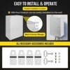 COZONY NEMA 4X Waterproof Steel Electrical Box, IP66 Dustproof, Outdoor/Indoor Electrical Junction Box, Lockable Junction Box - 4 of 4