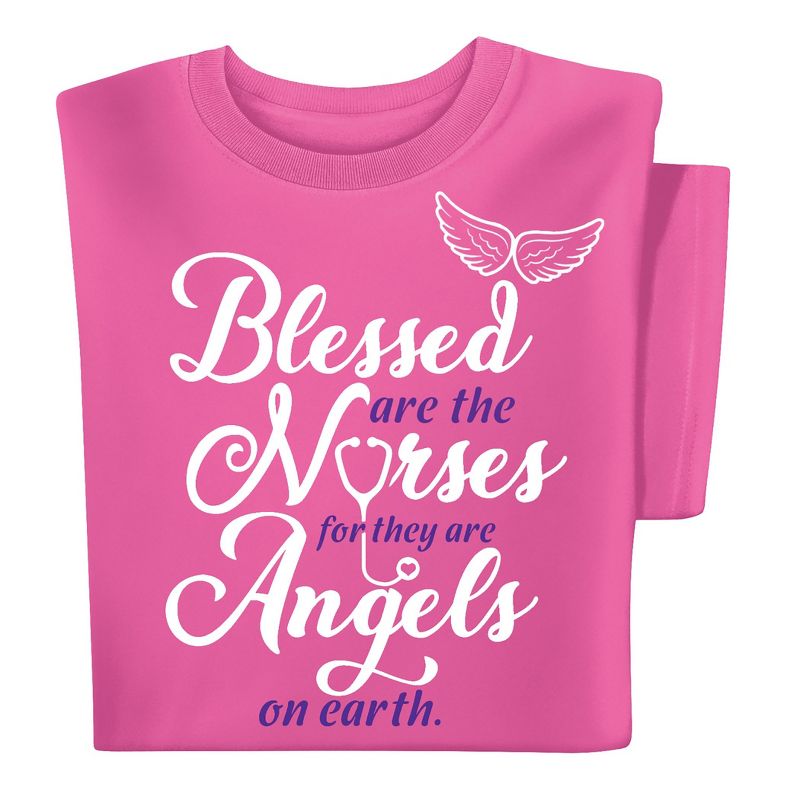 Collections Etc Blessed Are The Nurses Tee, 1 of 5