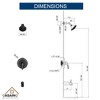 CASAINC Single-Handle Tub and Shower Faucet  (Valve Included) - 4 of 4