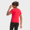 Girls' Short Sleeve Graphic Racing Flags Baby T-Shirt - art class™ Red - 3 of 4