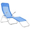 vidaXL Folding Sun Loungers 2 pcs Textilene Blue - 2 of 4