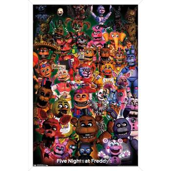 Five Nights at Freddy's - Survived Poster Mount Bundle, Size: 22.375 inch x  34 inch, Multicolor