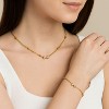 Women's Gold Titanium Steel Necklace and Bracelet Set - Simple & Elegant - 2 of 4