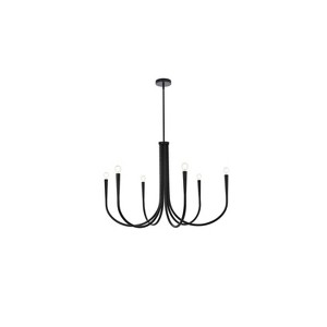 Elegant Lighting Layne 36 inch chandelier in Black - 1 of 4