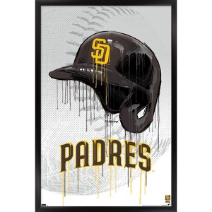 Trends International MLB San Diego Padres - Drip Helmet 22 Framed Wall Poster Prints - 1 of 4
