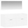 vidaXL Bathroom Cabinet With Mirror White Engineered wood Medium - 2 of 4