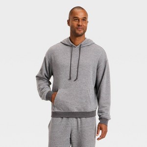 Men's Textured Knit Lounge Hoodie - Goodfellow & Co™ - 1 of 3