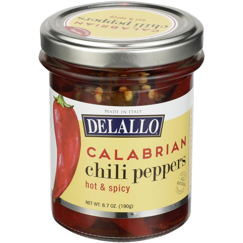 Delallo Calabrian Chili Peppers - Case 6 - 6.7 oz, 1 of 2