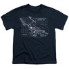Boys' Star Trek Enterprise Prints T-Shirt Navy Large - 2 of 4