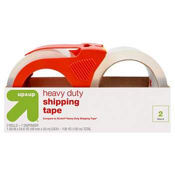 2pk Heavy Duty Shipping Tape with Dispenser - up & up™