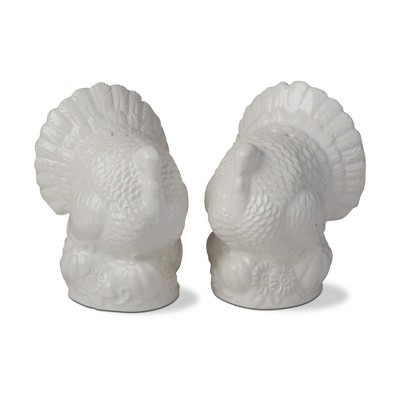 tagltd Decorative Turkey Salt & Pepper Set Shaker Set For Thanksgiving Harvest Autumn Fall
