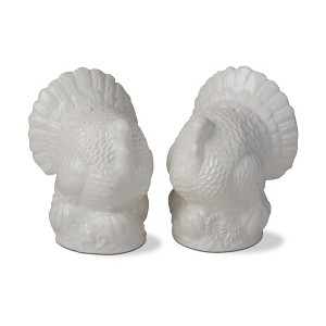 tagltd Decorative Turkey Salt & Pepper Set Shaker Set For Thanksgiving Harvest Autumn Fall - 1 of 2