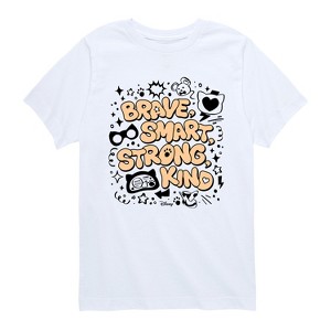 Boys' - Super Kitties - Brave Smart Strong Kind Short Sleeve Graphic T-Shirt - 1 of 4