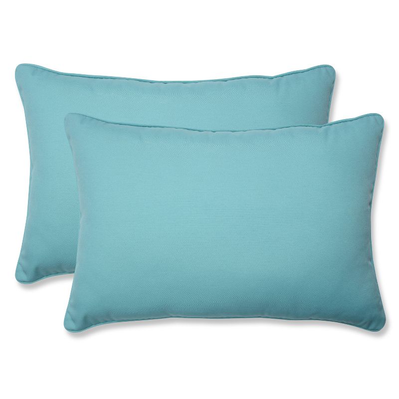 2pk Oversize Radiance Pool Rectangular Throw Pillows Blue - Pillow Perfect, 1 of 8